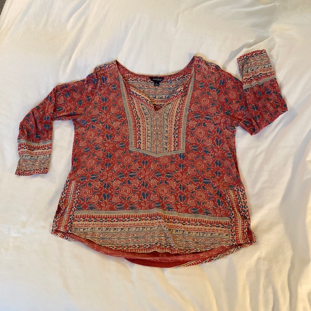 Lucky Brand- women’s boho blouse